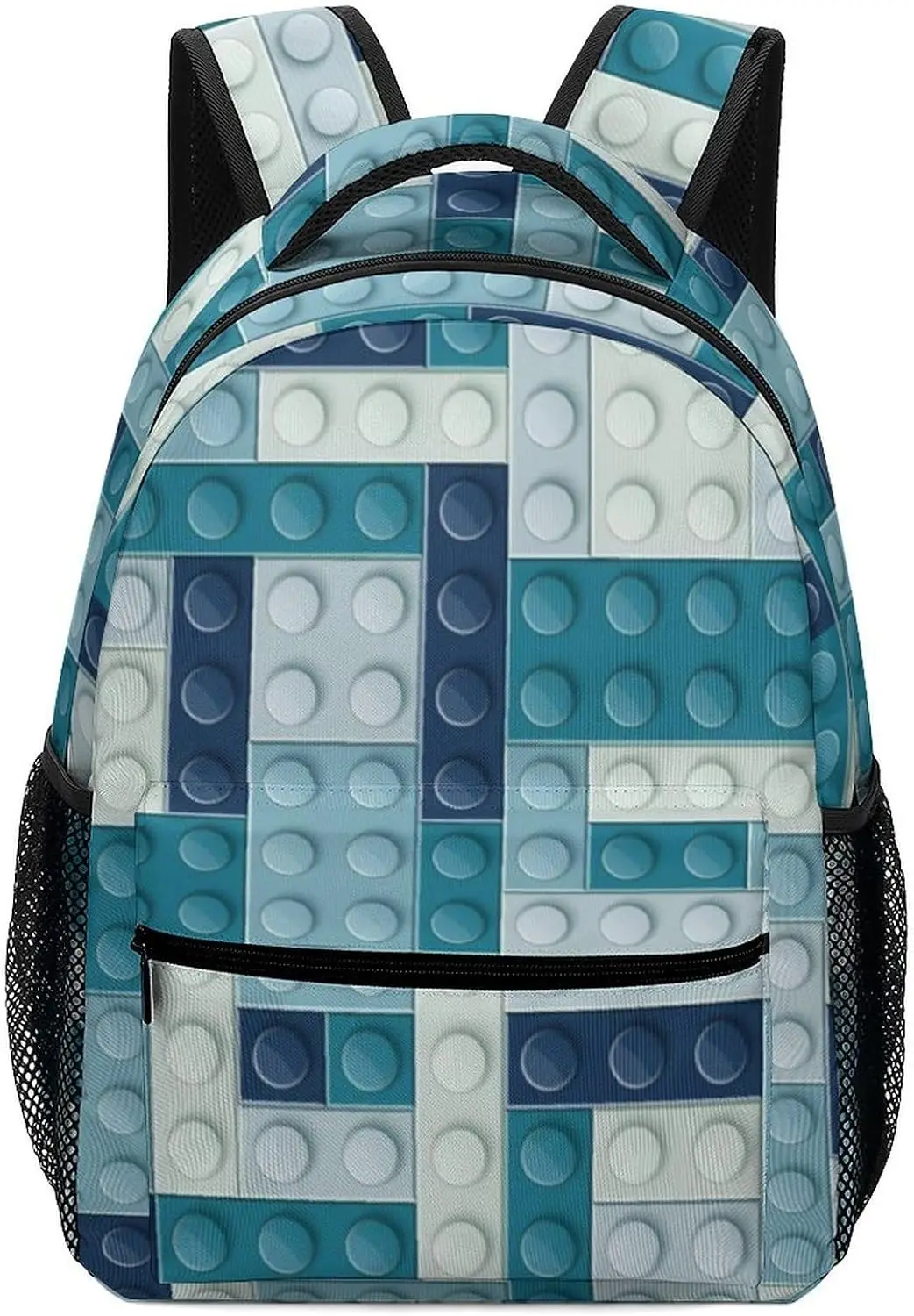 Colorful Bricks Building Blocks Teens School Backpack Bookbag For Travel Laptop Bag Kids Boys And Girls Back To School Gifts