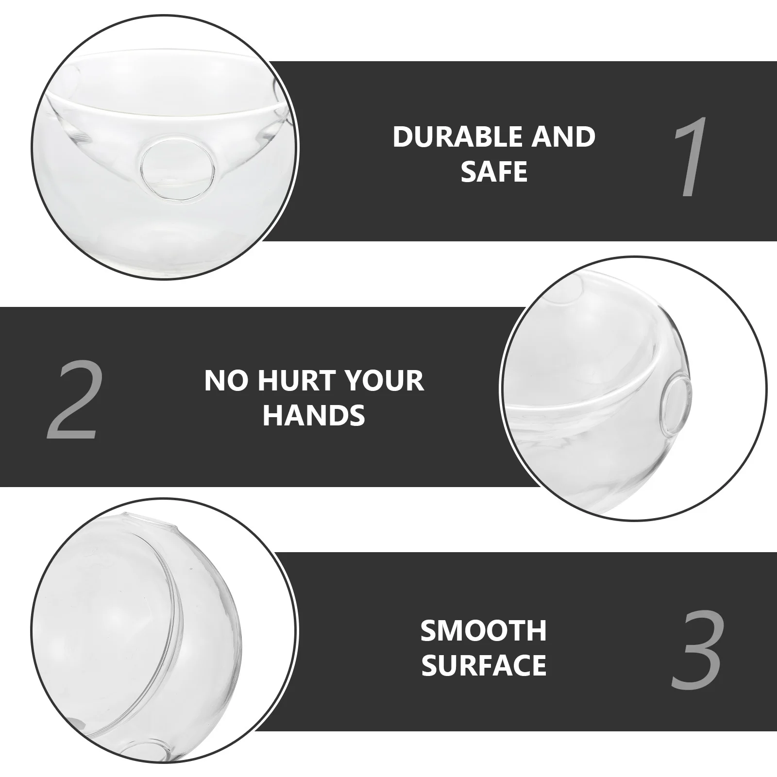 

1Pcs Transparent Salad Bowl Simple Delicate Design Perfect for Weddings Parties Receptions Patio Poolside Events