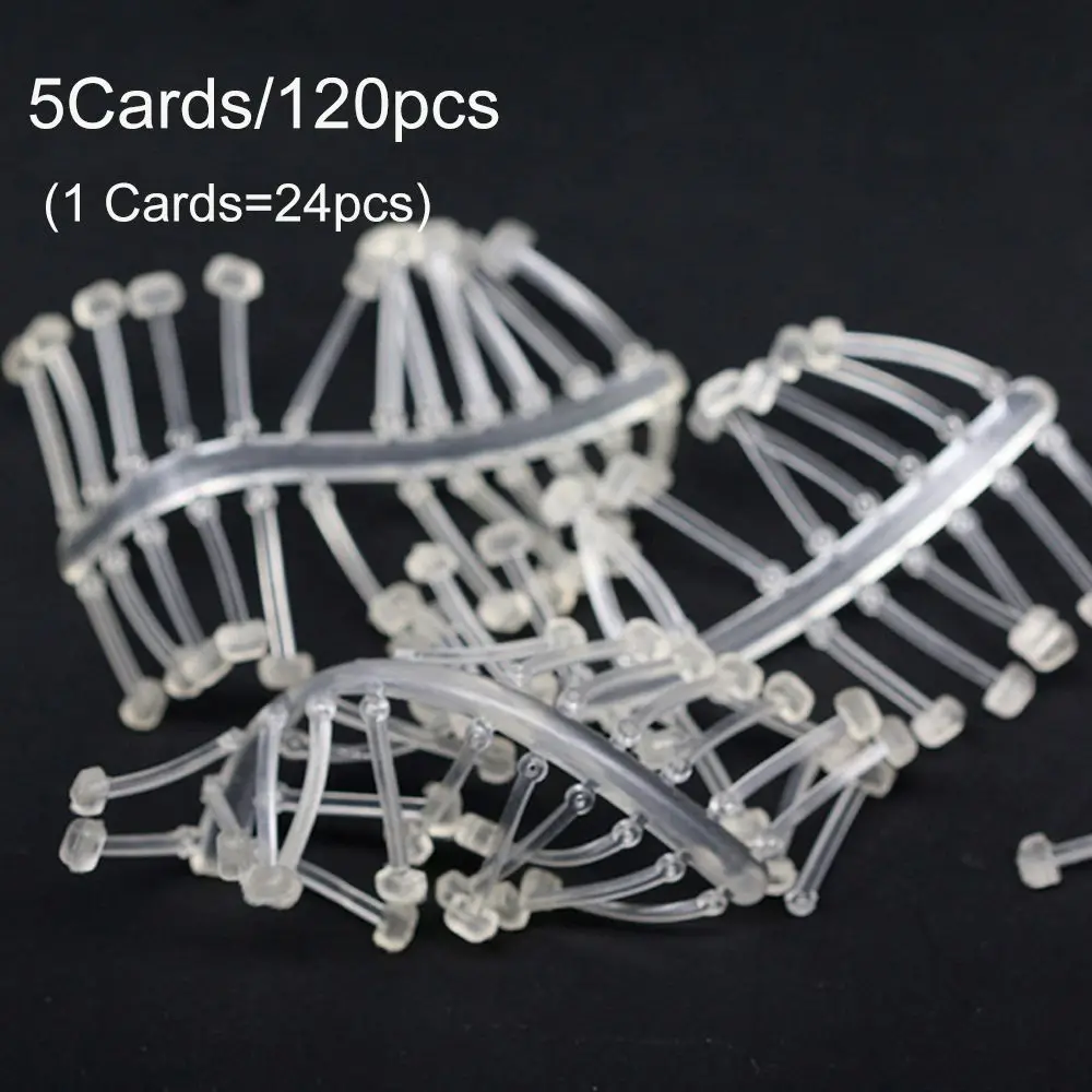 5 بطاقات/120 قطعة TPR عالية الجودة الرياضة في الهواء الطلق الصيد الشعر Chod المنبثقة Boilies وقف هوك توقف الخرز الكارب الصيد توقف #2