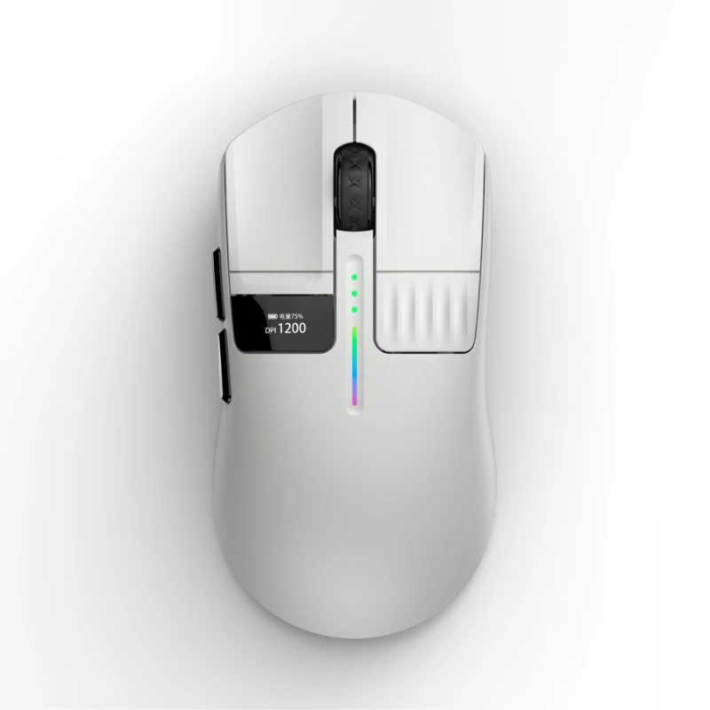 

Трехрежимная игровая мышь Bluetooth с экраном — идеально подходит для игрового и офисного использования, длительный срок службы батареи, высокая точность