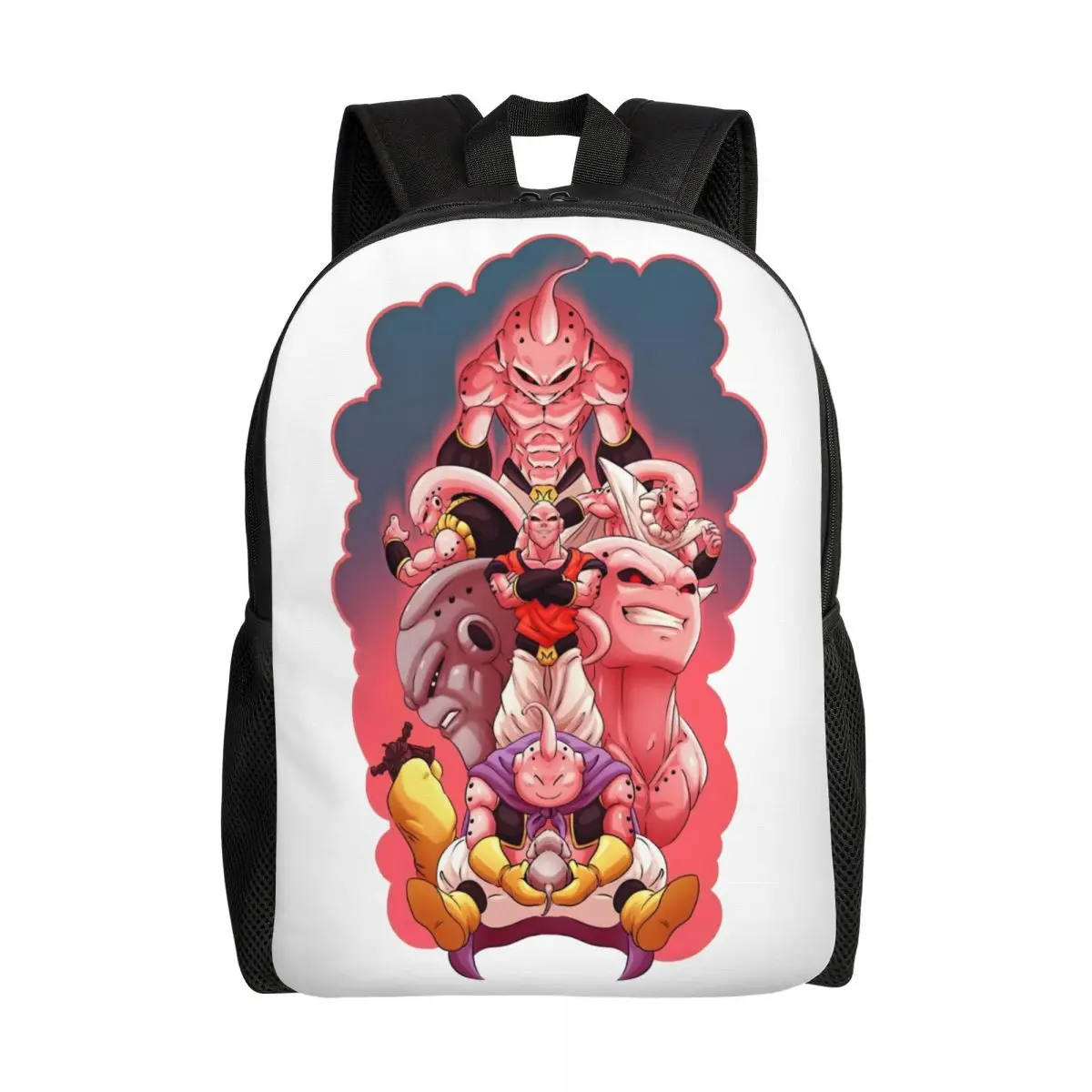 

Пользовательские забавные аниме Majin Buues рюкзаки для женщин и мужчин, школьная сумка для книг, подходит для 15-дюймовых сумок для ноутбуков