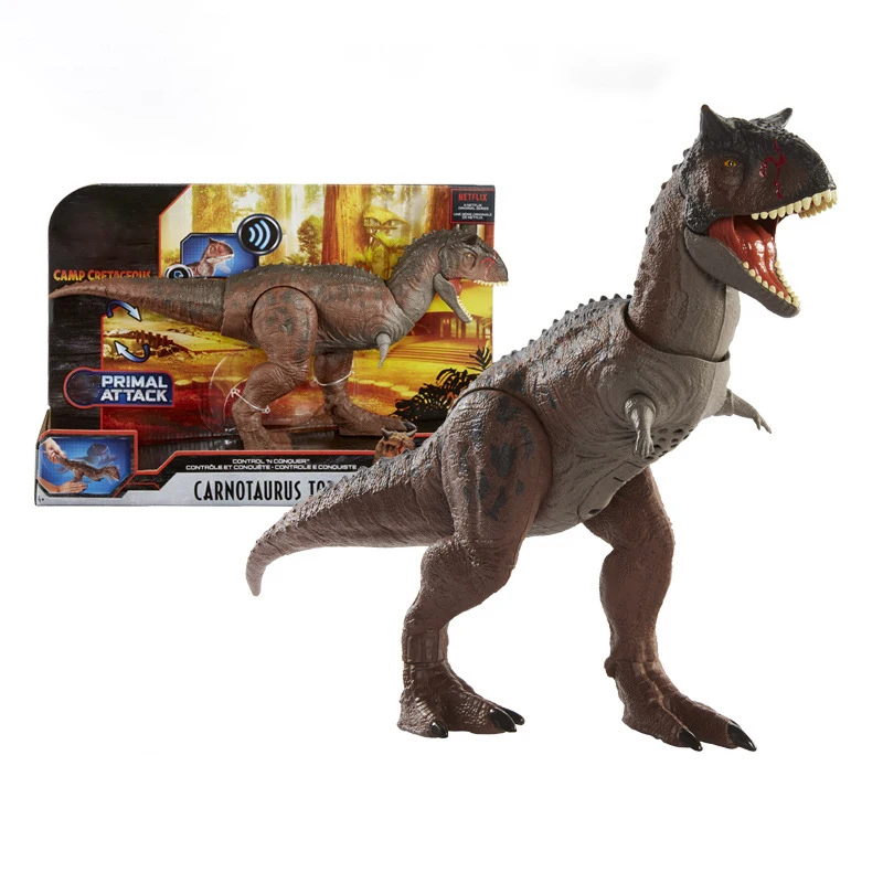 Jurassic World Carnotaurus Dinosaur Control Conquer World Movie Authentic Detail Primal Attack Sounds Movable Joints Kids Toy