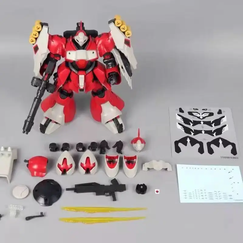 DABAN 8823 MG 1/100 Escala MSN-03 Jagd Doga Kit de modelo de montagem de cor vermelha Adulto personalizado brinquedo de figura de ação colecionável