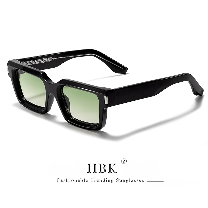 HBK Punk Vintage Square Men's  Sunglasses Brand Design Small Frame Sun Glasses Party Travel Glasses Gift Ideal Choice image 3
