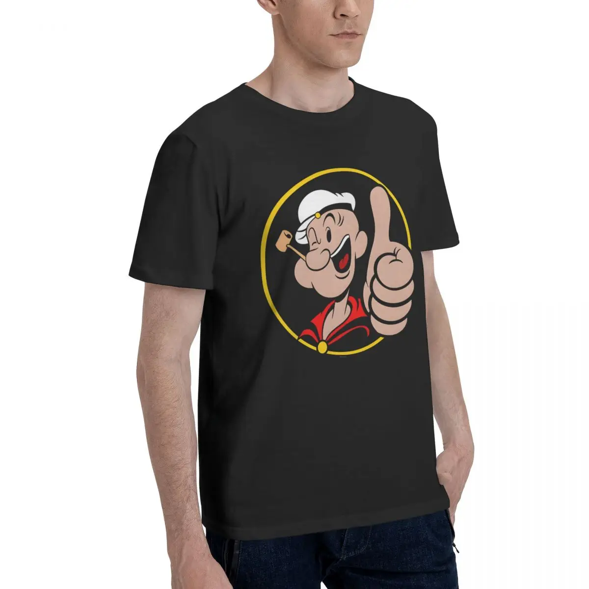 Maglietta buona da uomo P-Popeye 100% cotone top per il tempo libero manica corta O collo T-Shirt Idea regalo T-Shirt