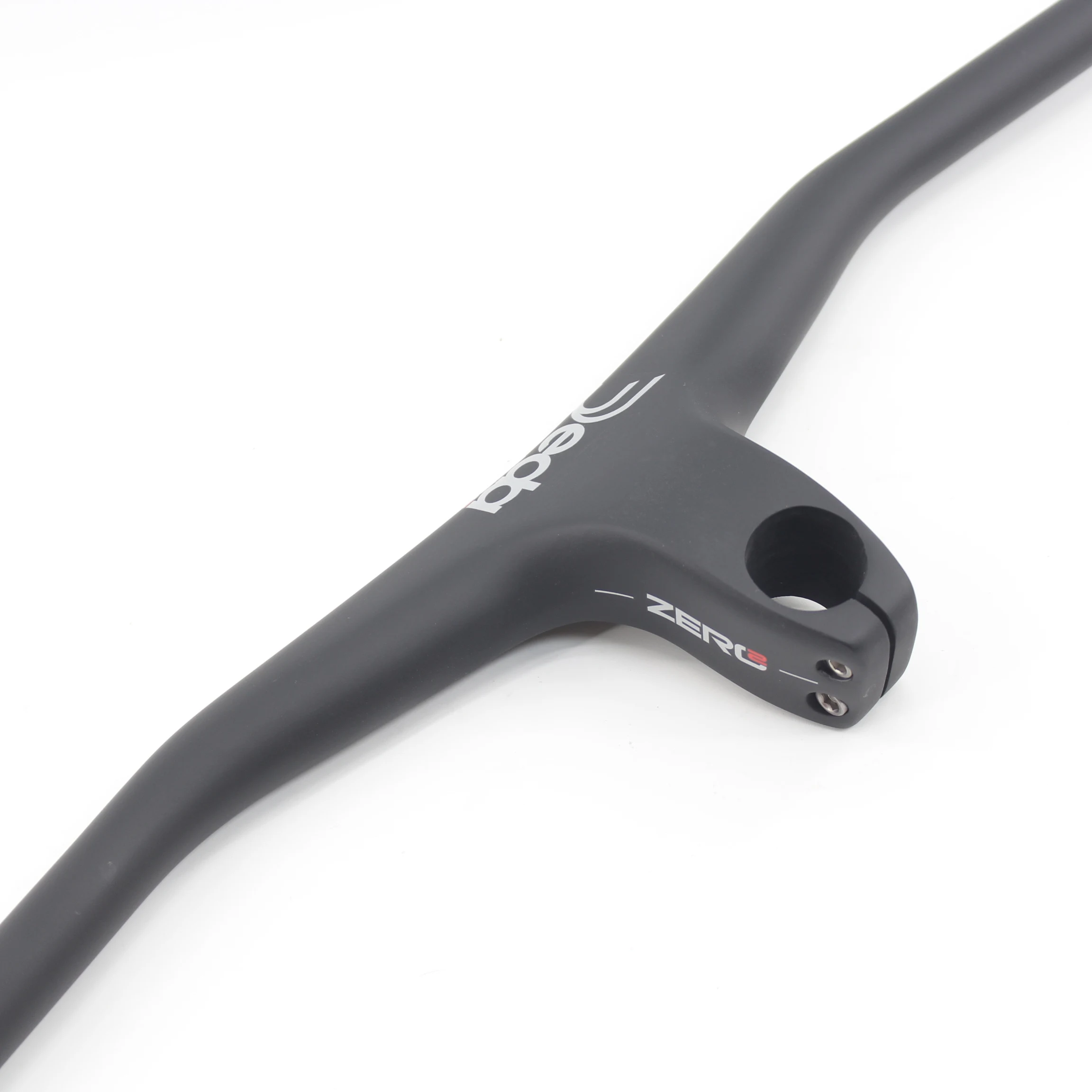 

Newest Silver JEDA Mountain Bike Matt UD Full Carbon Fibre Bicycle Handlebar And Stem integrated MTB Handlebar -17 Degrees Angle