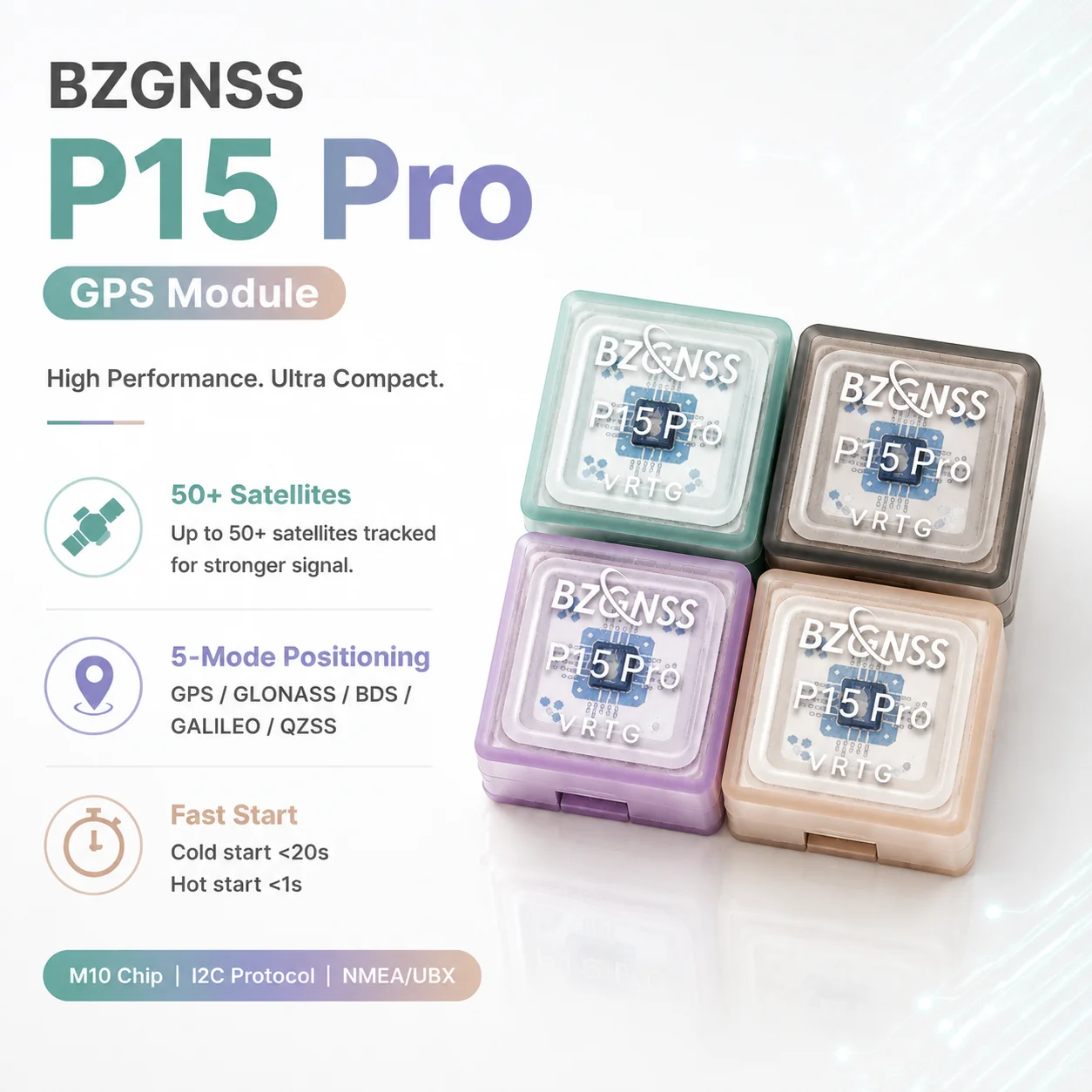 BZGNSS BZ-P15 Pro GPS Modul M10 Chip Gnss Empfänger Für FPV Renndrohne Mini Whoop Quadcopter Zubehör Teile Neu High Grade
