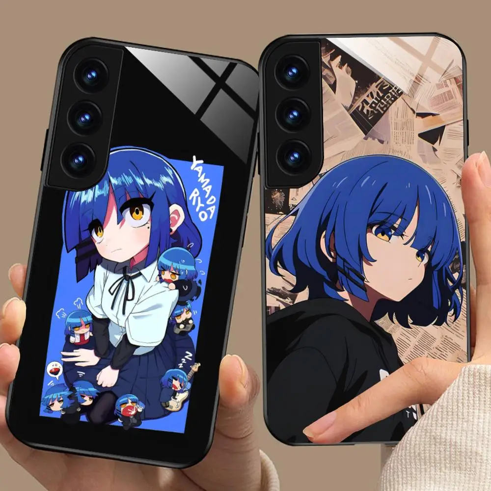 Bocchi Rock Ryo Yamada Phone Case for Samsung Galaxy S26 S25 S24 S23 S22 S21 S20 Note20 Plus FE Ultra Glass Protective Cover