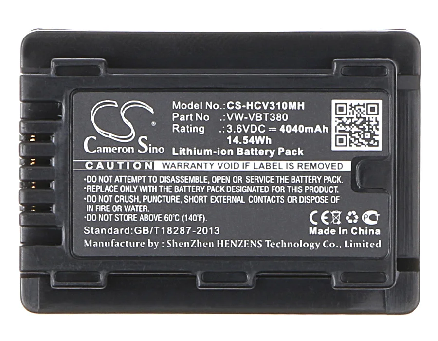 Bateria da câmera 4040mAh, HC-727EB, HC-770EB, HC-VX870, HC-989, HC-V110, HC-V210, HC-V210M, HC-V520, HC-V520M, HC-V720,