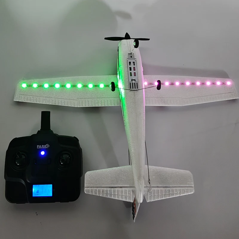 أفضل 3CH P707Gyro Cessna RC طائرة 2.4G 3D/6G مع شاشة الكريستال السائل ضوء الليل الثابتة الجناح الطائرات RTF لعب للأولاد هدية #5