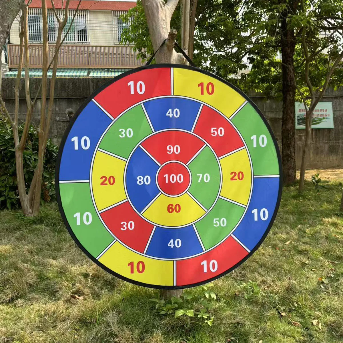 35.44-inch sticky ball dartboard, 24 balls, suitable for friend gatherings, school or family game interaction competitions,