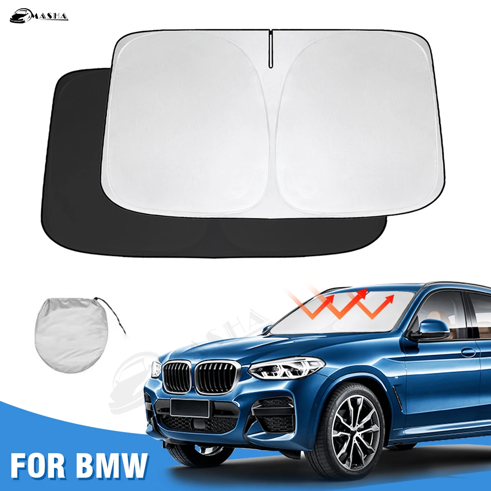 

Windshield Sun Shade for BMW X3 2018 - 2021 2022 2023 Window Shade Sun Visor Cover Foldable Blocks UV Rays Keep Your Car Cooler