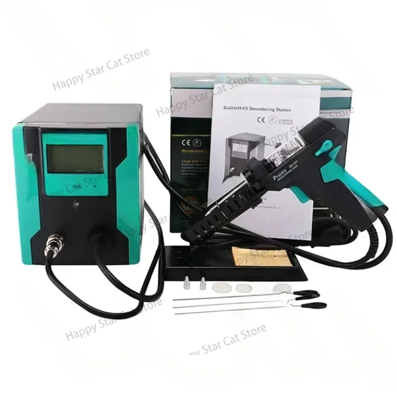 Digital Electric Desoldering Pump Desoldering Suction Vacuum Solder Sucker Gun Auto sleep