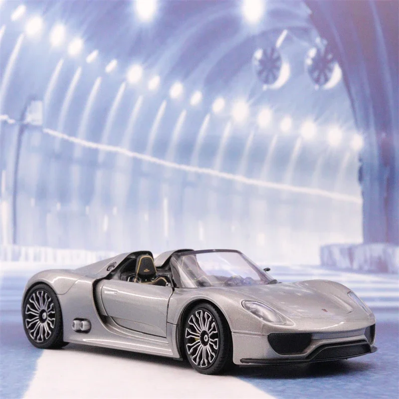 WELLY 1:24 Porsche 918 Spyder Concept sports car Simulation Diecast Car Metal Alloy Model Car kids toys collection gifts B152