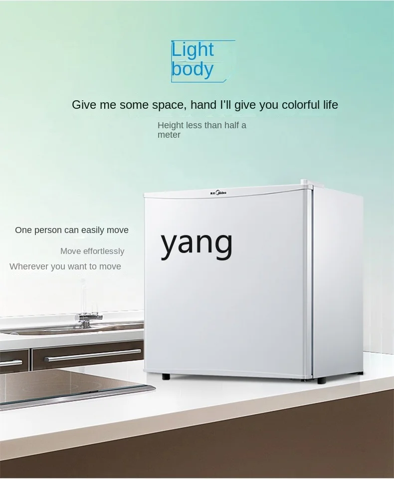 CX  White Single Door Small Refrigerator Refrigerated Household Energy-Saving Living Room Refrigerator