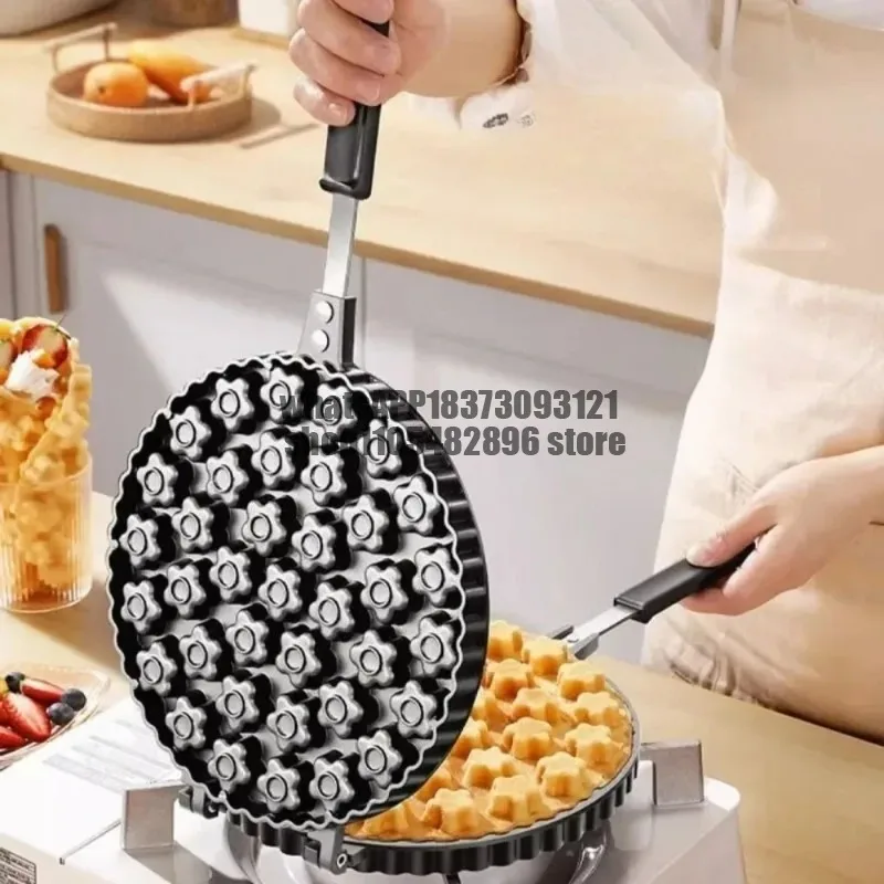 ​Non-Stick Aluminum Cake Mold 19 Hole Plum Blossom Design Easy Release for Home Baking Pastries Sandwiches Baking Accessories