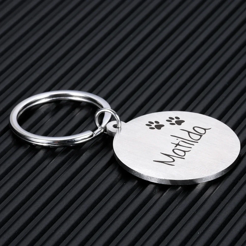 Personalized Cat Puppy ID Tag Free Engraved Pet Dog ID Tag Pet Dog Collar Accessories Custom Dogs Anti-lost Name Tags Pendant