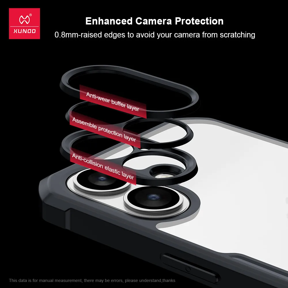 Magnetyczne etui Xundd do iPhone'a 17 Pro Max 17 Air, odporne na wstrząsy, z ochroną aparatu