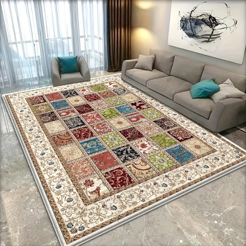 

Bohemian Soft Flannel Living Area Rugs, Living Room Coffee Table, Sofa Carpet, Study, Bedroom, Waterproof Resistant Carpet