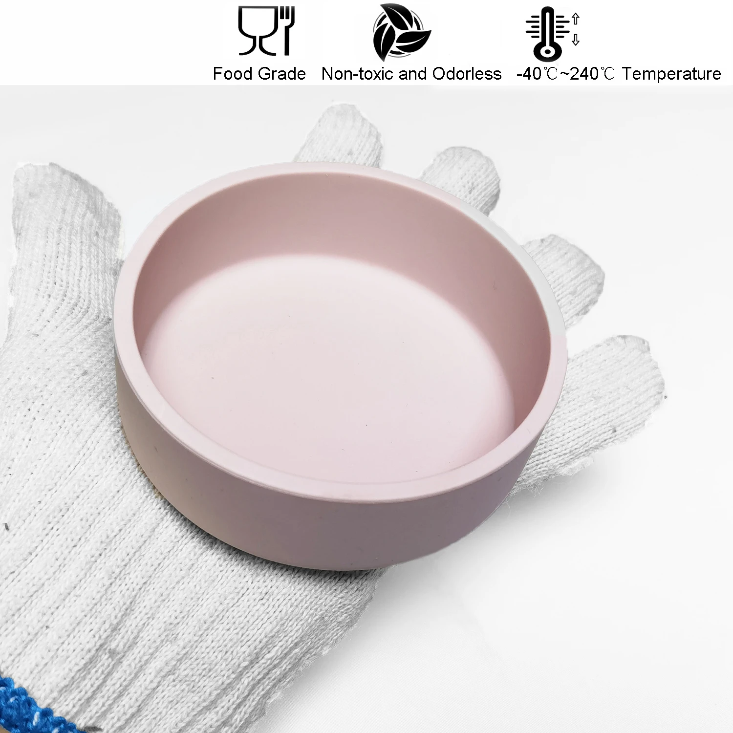 Pet Silicone Bowl Small Pet Bowl Cat Bowl Quietly Shatter-resistant.  X-Small Size