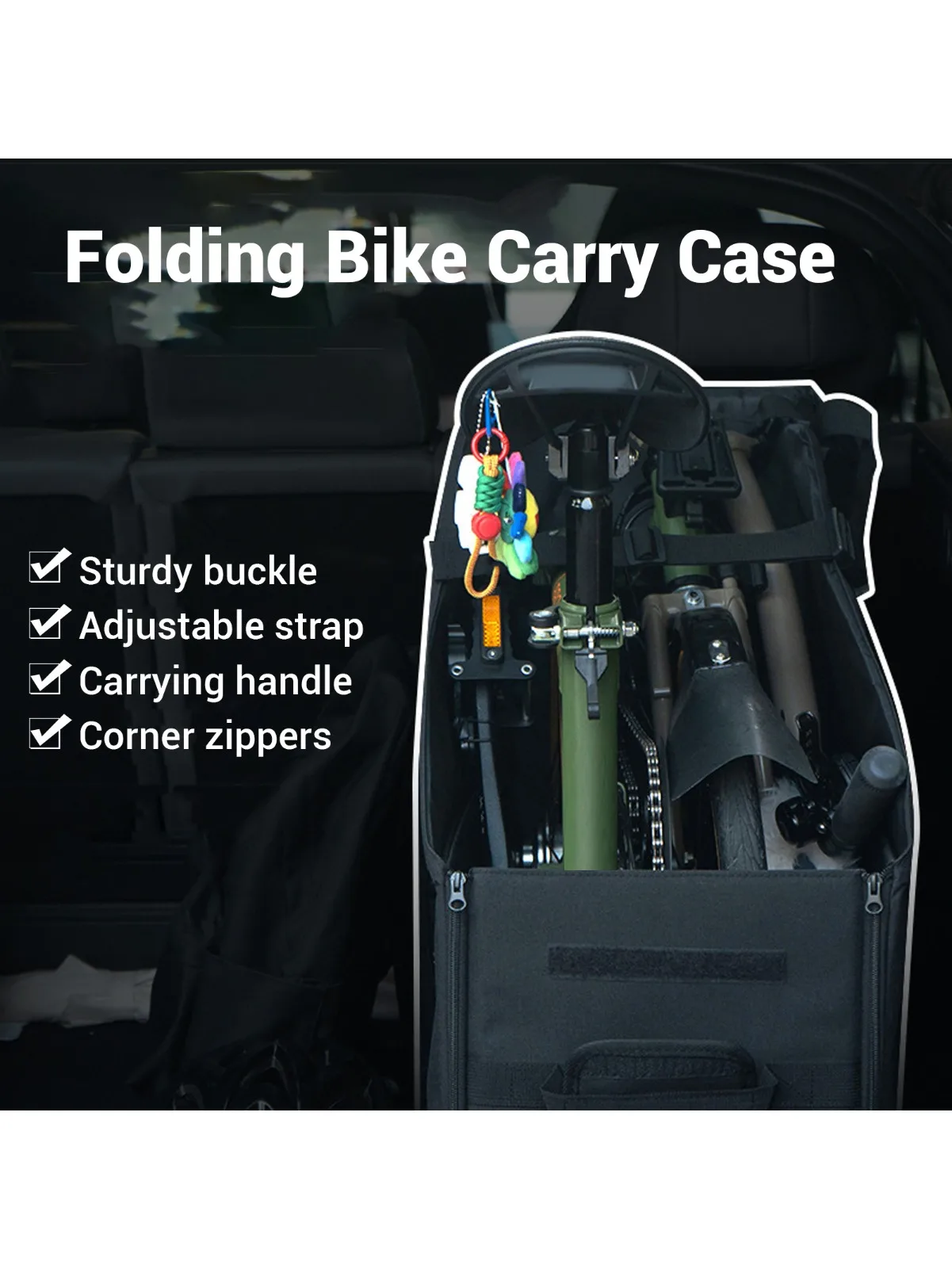 AliExpress LIXADA Folding Bike Carry Case with Dust Cover Oxford Fabric Bike Travel Bag Storage Box for Brompton for Dahon