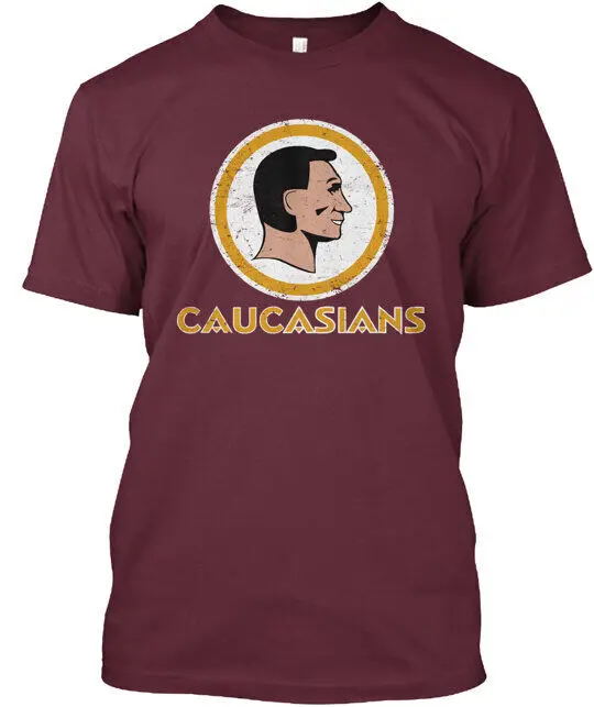 Washington Caucasians Football T-Shirt   Tees High Quality 100%Cotton Short Sleeve