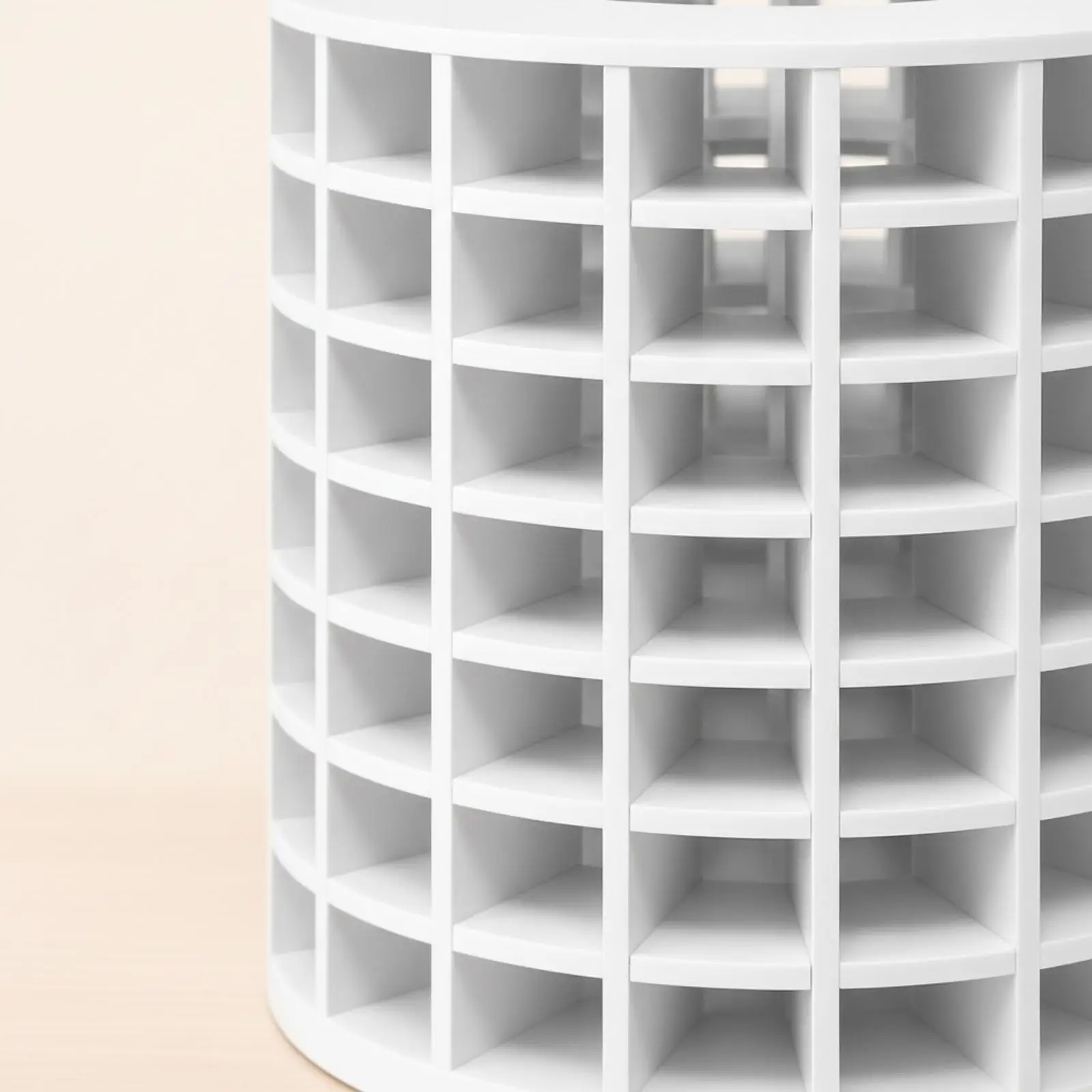 Spinning Bead Storage Organizer Rack 144 Grids Rotating Beads Box Holder for Craft Beading Tools Desk Shelf