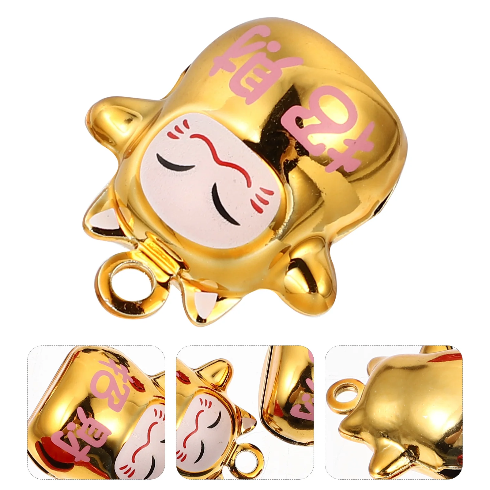 12 قطعة أجراس قطة الحظ جرس صغير يمكنك صنعه بنفسك لصنع المجوهرات قلادة صغيرة سحرية لوازم الحرفية سوار جرس الصوت الزخرفية