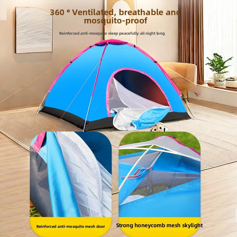 3-4 People Cross-Border Single Layer Automatic Quick Setup Outdoor Camping Tent
