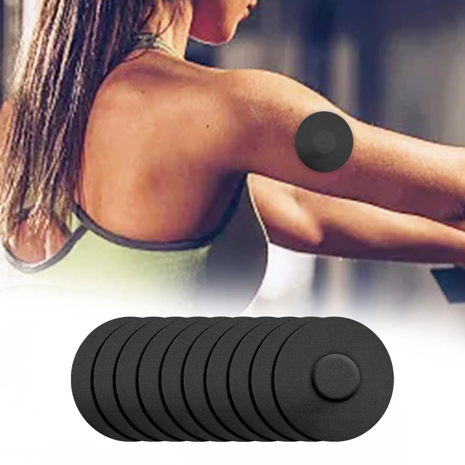 Sticky Sensor Protection Patches Breathable Water Resistant Elastic Tape for Home Gym Exercise Swimming