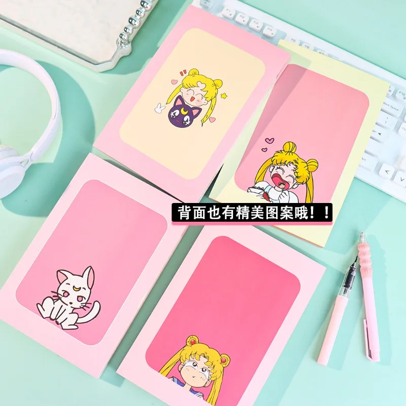 New Anime Sailor Moon Series A5 Color Page Notebook Cartoon Creativity Cute Pattern Full Color Printing Tearable Notebook - view 4