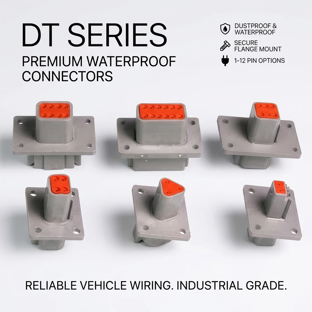 kit-conector-de-flange-fixo-serie-dt-2-12-pinos-plugue-eletrico-macho-e-femea-selado-a-prova-d'Agua-para-fiacao-de-caminhoes-e-Onibus-22-16awg