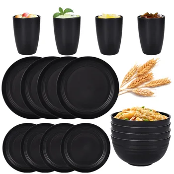 Black PP Cutlery & Tableware Set (4pcs / 16pcs) 1