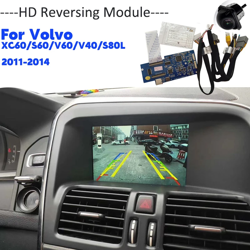 

For Volvo XC60 S60 V60 V40 S80L 2011 2012 2013 2014 HD Reversing Module Adapter Backup Display Improve Decoder camera interface