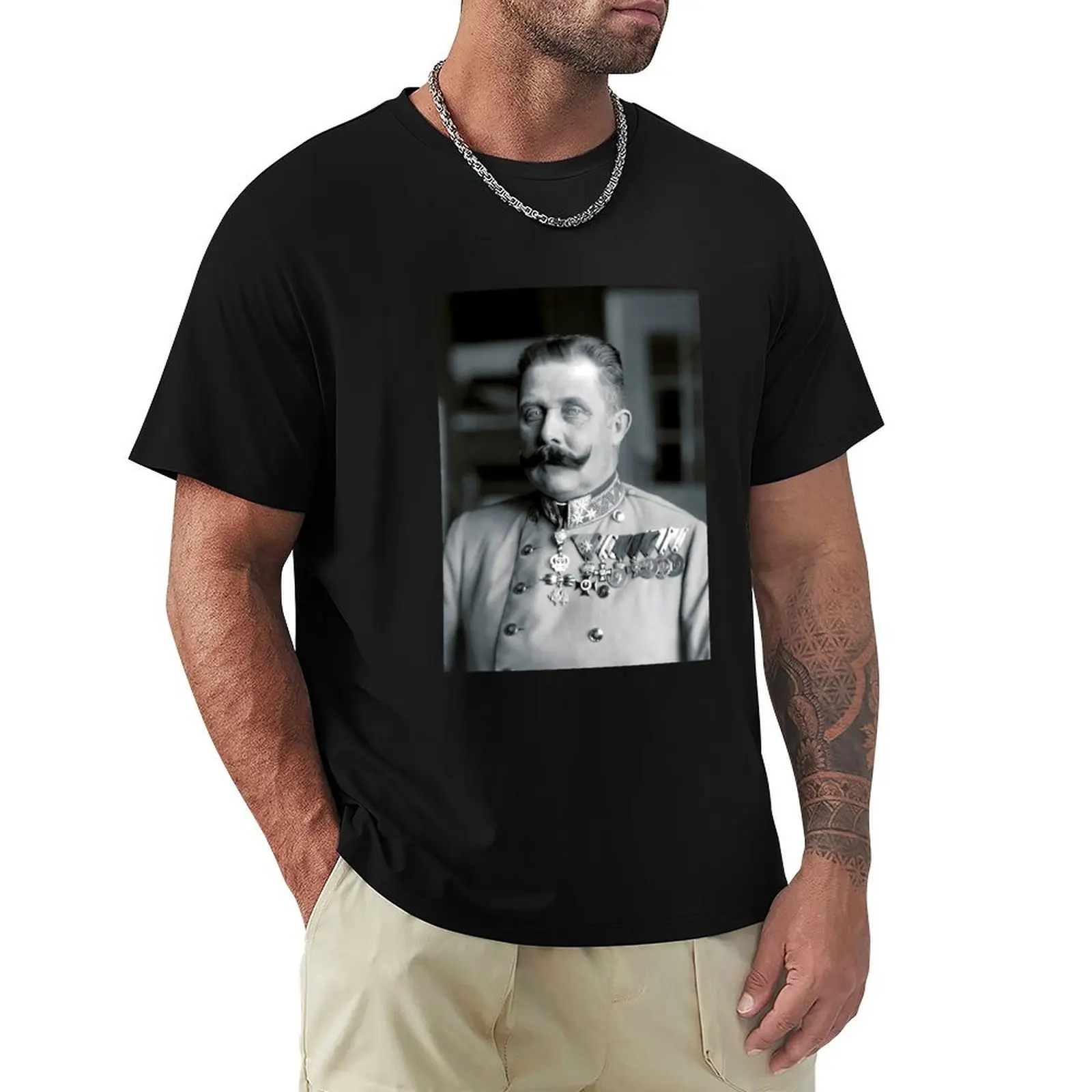 Archduke Franz Ferdinand of Austria Portrait - 1914 T-Shirt Sports Casual Breathable Tee Shirt