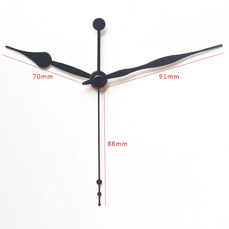 1set Shaft Clock Hand 52 Quartz Clock Accessory DIY black Hands Metal Aluminum Material High quality DIY Clock kits