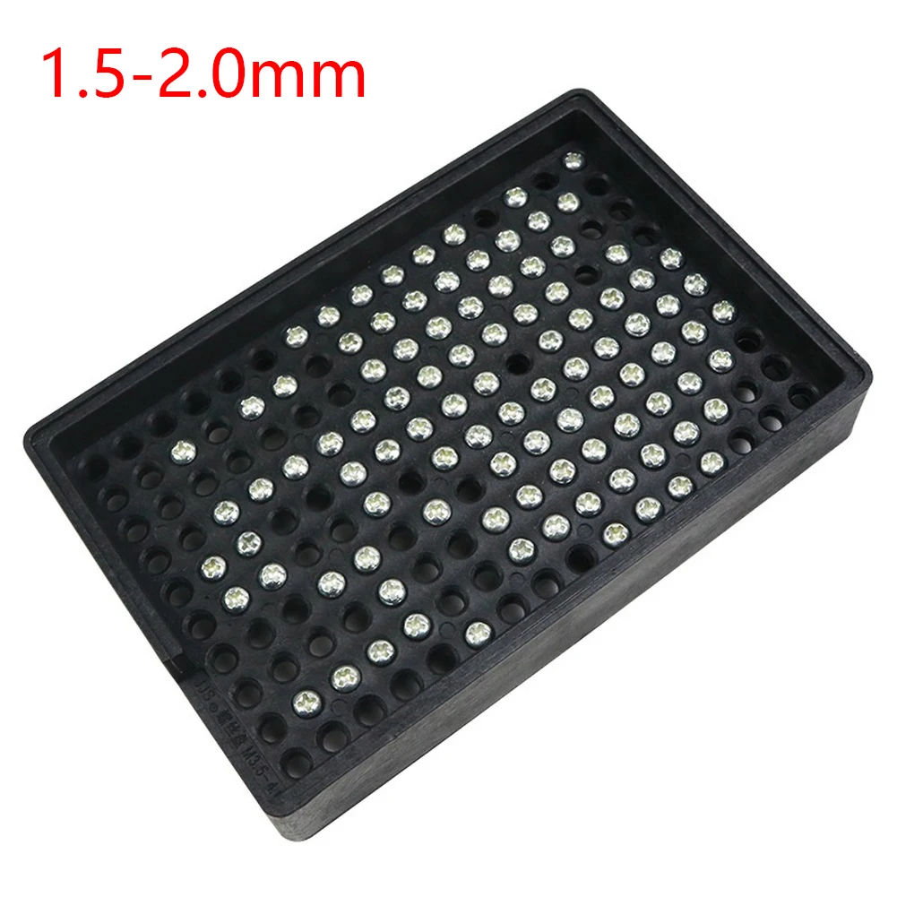 1pc Plastic Anti-static Screw Tray 1-4mm Screws Holder Holes For Electric Screwdriver Screw Arrangement Counting Storage