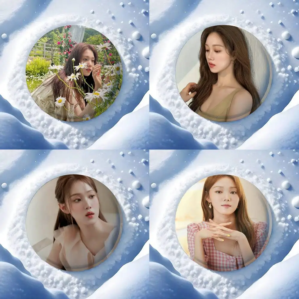 Insignias coreanas de celebridad Lee Sung Kyung, broche con botones, insignia con citas creativas, ropa, mochila, regalo de joyería para niños y amigos