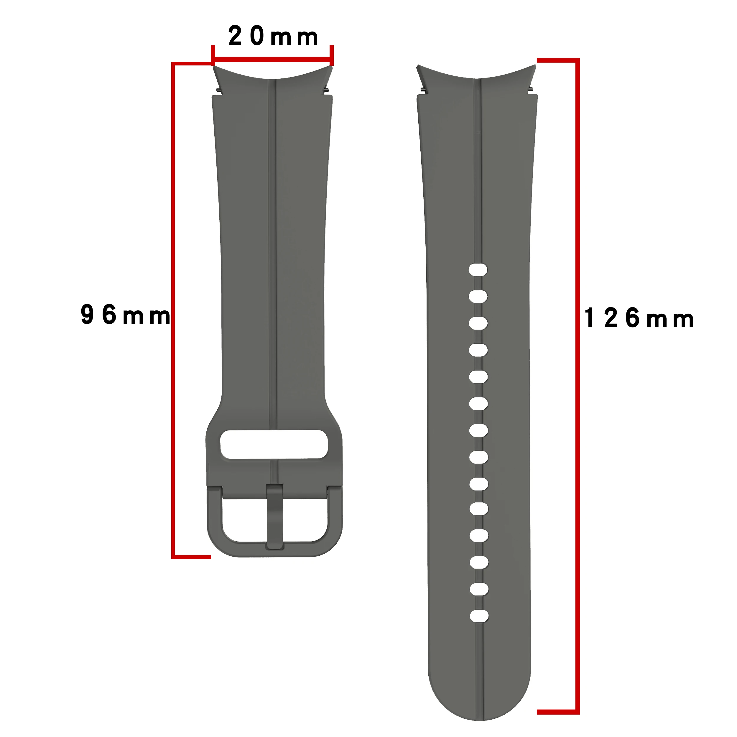 Strap For Samsung Galaxy Watch 4 classic 5 pro 45mm 46mm 42mm Silicone Sport Bracelet correa Galaxy Watch 4 5 6 44mm 40mm band image 4