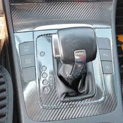 For vw passat B6 2006-2011 Car Gear Panel Sticker Gear Box Protective Film Carbon Fiber Black Car Interior Sticker