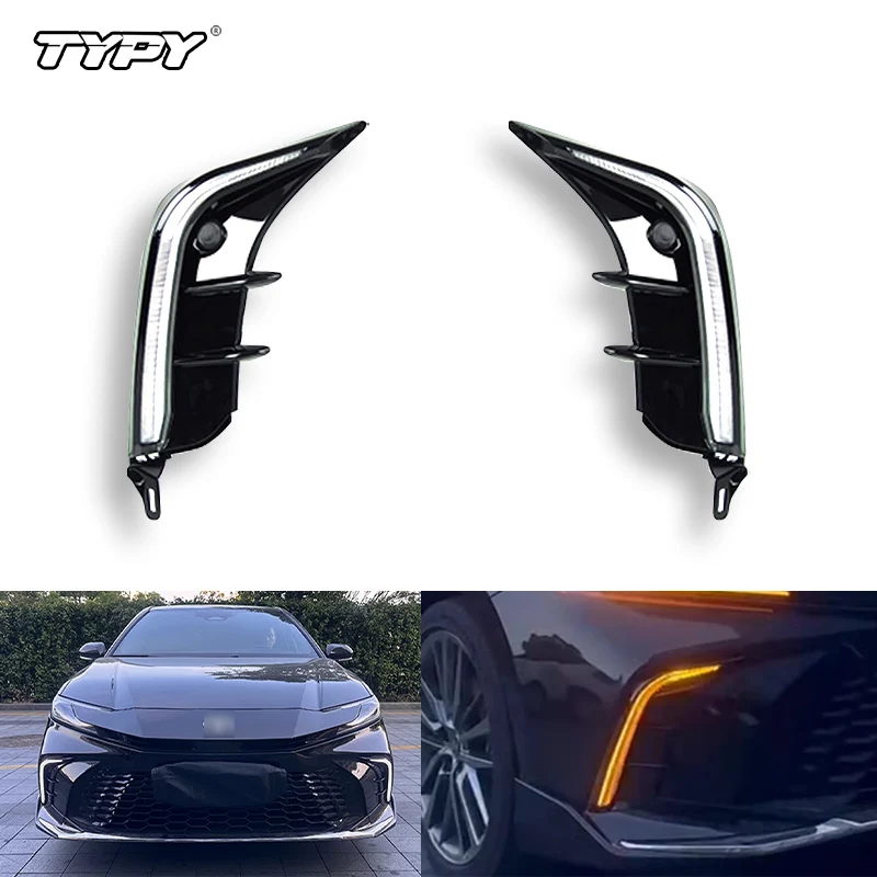 

TYPY светодиодные дневные ходовые огни противотуманные фары для Toyota Camry 2024 Sports Edition Plus, бампер, указатель поворота DRL