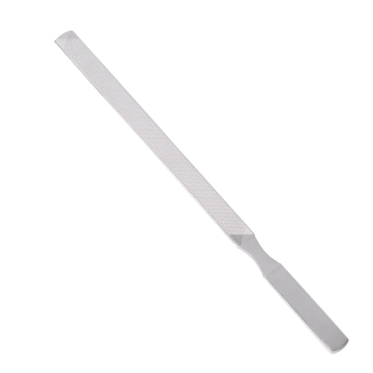 18cm Stainless Steel Nail File Smoother Long Handle Design Professional Manicure Pedicure Tool Durable Easy Grip
