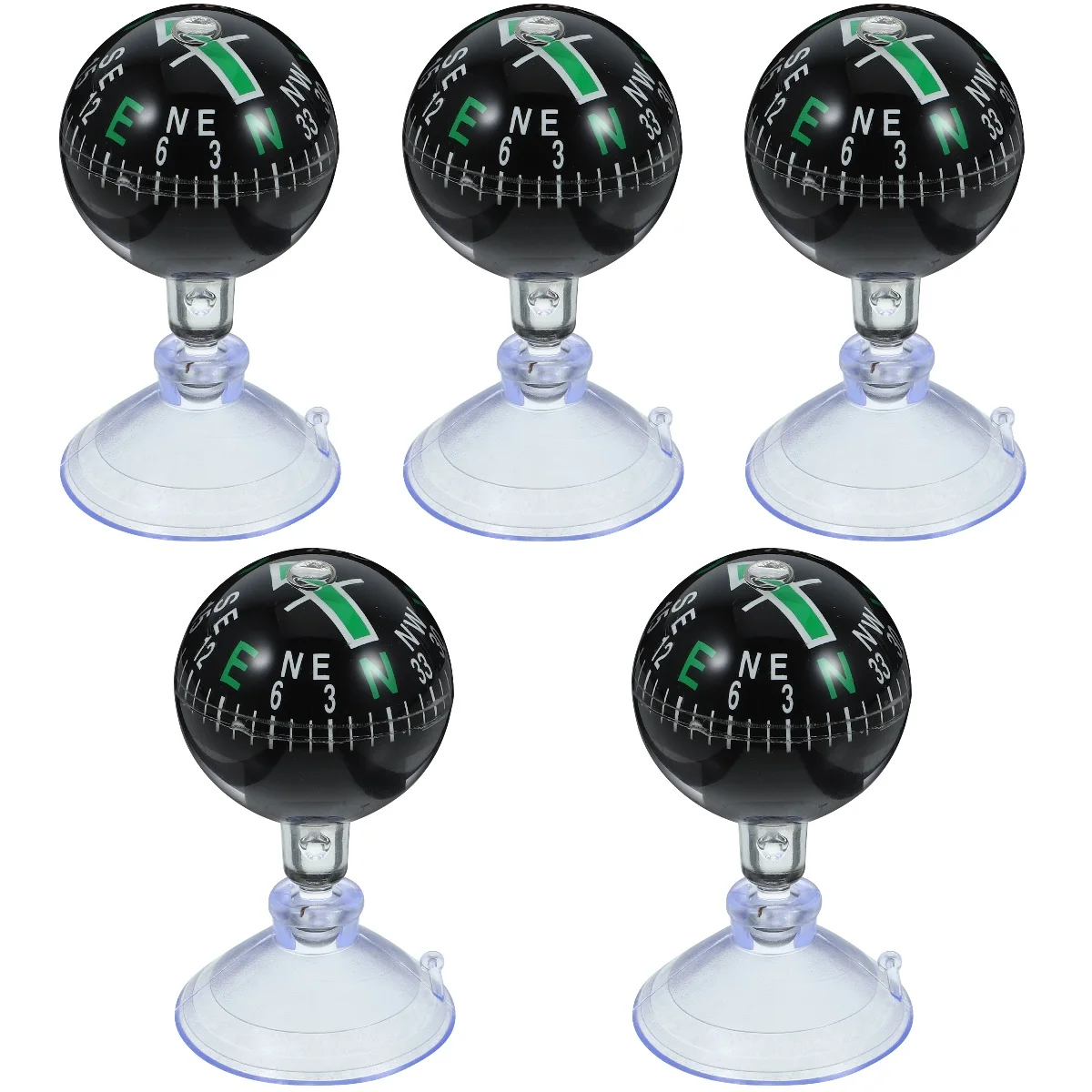 

5pcs 5 Compass for Car Automotive Dash Dashboard Compasses Automobile Mount