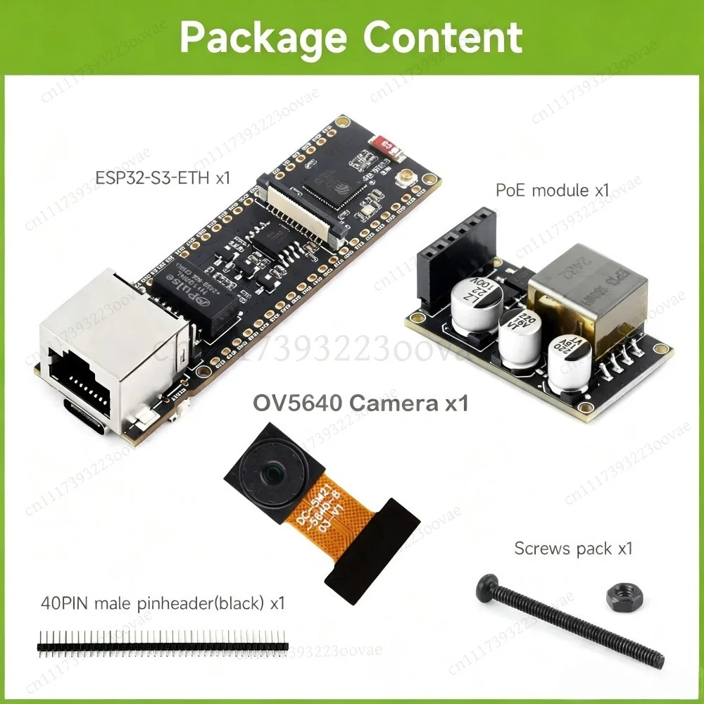 Df ESP32-S3 ETH Camera Development Board PoE RJ45 OV2640 OV5640 W5500 Micro-SD, Replacement Parts