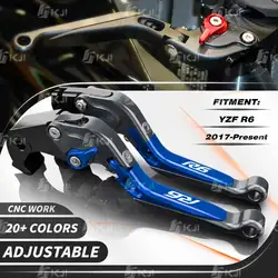 For Yamaha YZF R6 2017-Present Clutch Lever Brake Lever Set Adjustable Folding Handle Levers Motorcycle Accessories Parts