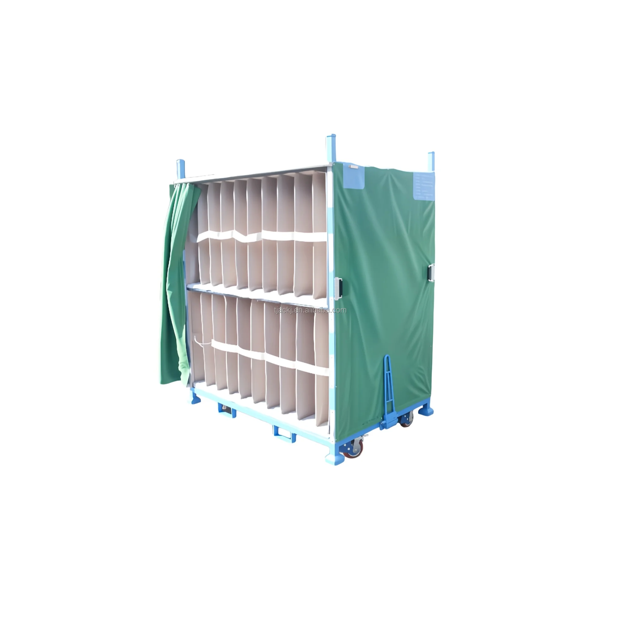 Quality Guaranteed Steel Q235B Powder Coated Stacking Logistics Container With 500kg Capacity For Car Parts