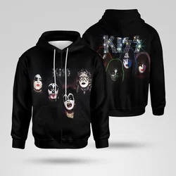 2023 New Men's/Women's Casual Street Hoodie Rock Kiss Band 3DPrint Jacket Oversized Hip Hop Hoodie Fashion Sweatshirt