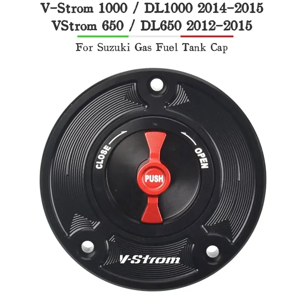 

Keyless Motorcycle Fuel Gas Tank cap Cover For Suzuki V-Strom 1000 / DL1000 2014-2015, VStrom 650 / DL650 2012-2015
