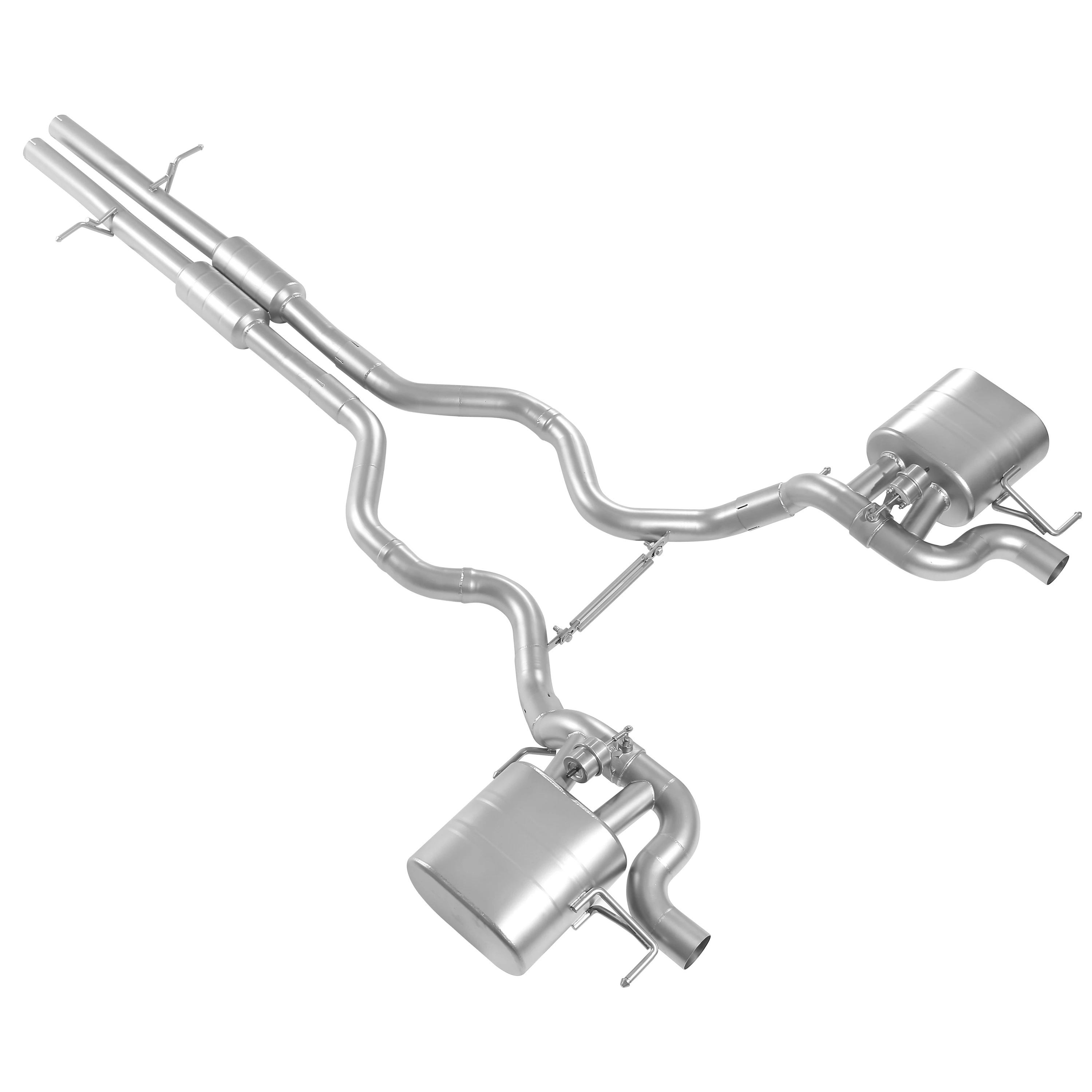 

Rear Exhaust with Electronic Valve, Compatible with Land Rover Range Rover Sport L320/L322 3.0T/5.0T 2011+, 304 Stainless Steel