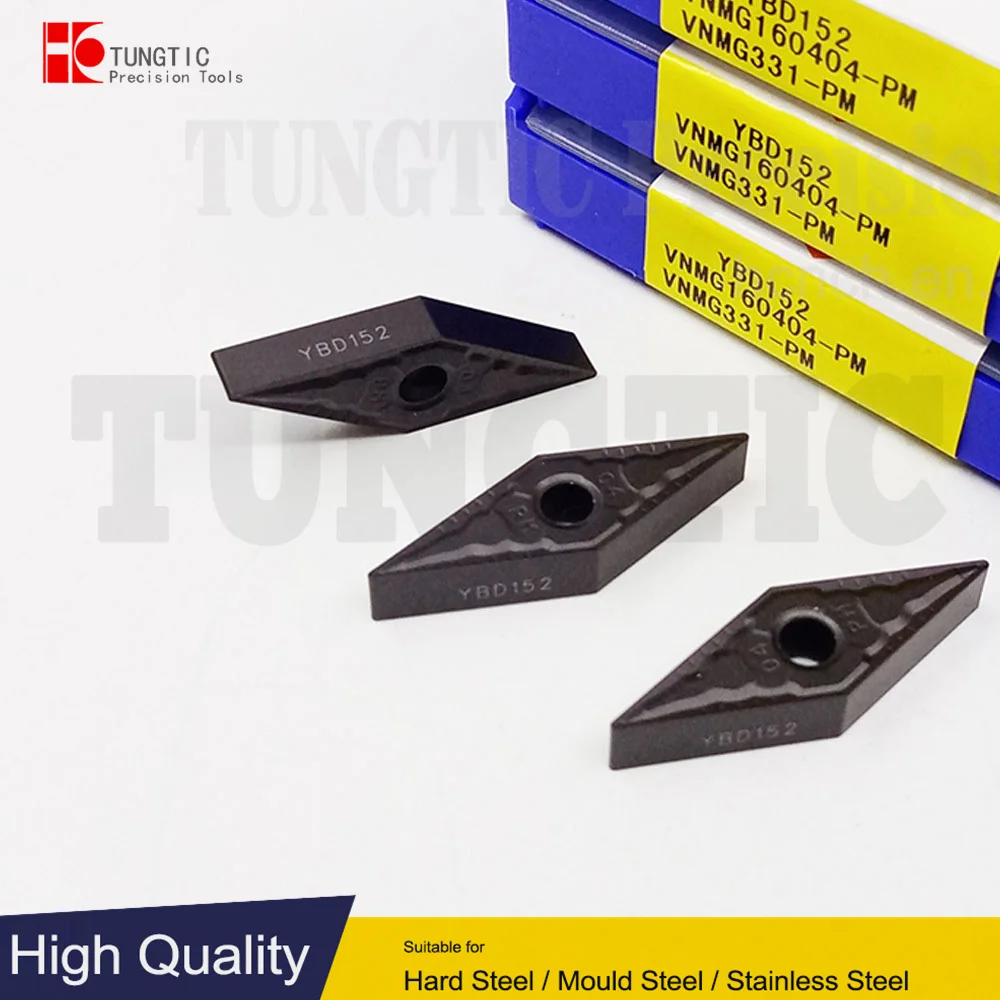 VNMG160404-PM YBD152 YBC252 YBC251 VNMG331-PM General Turning Inserts Carbide Cutter For Cast Iron Machining Metal